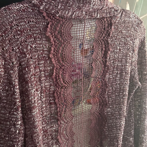 Charlotte Russe Burgundy Knit Cardigan Small - Picture 10 of 16